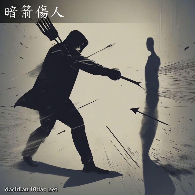 暗箭傷人 - 國語大辭典配圖