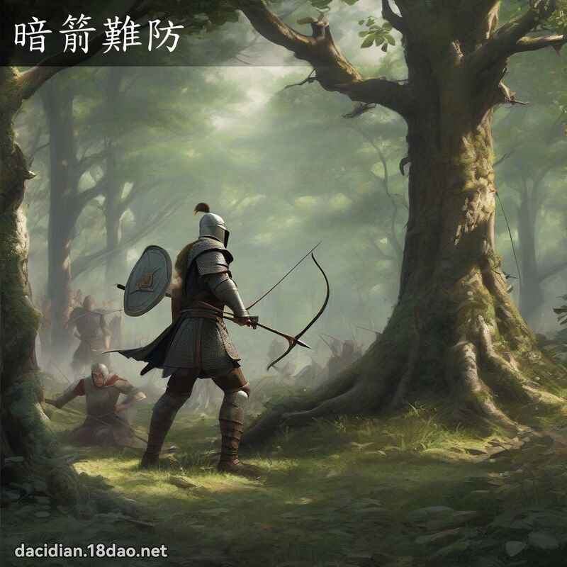 暗箭难防 - 国语大辞典配图
