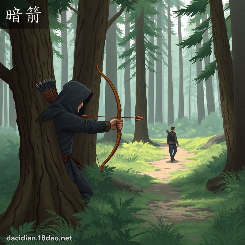 暗箭 - 国语大辞典配图