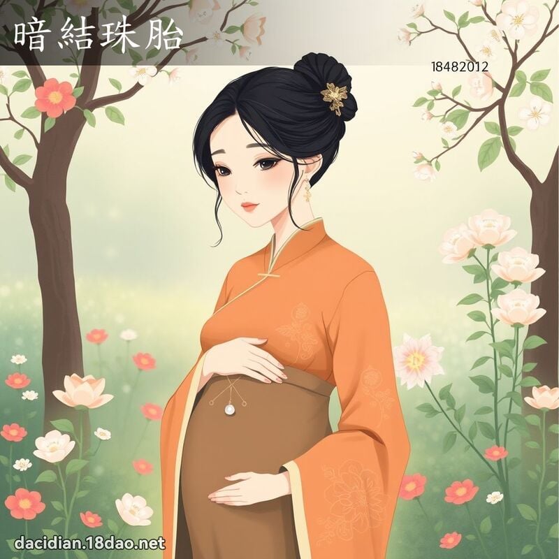 暗结珠胎 - 国语大辞典配图