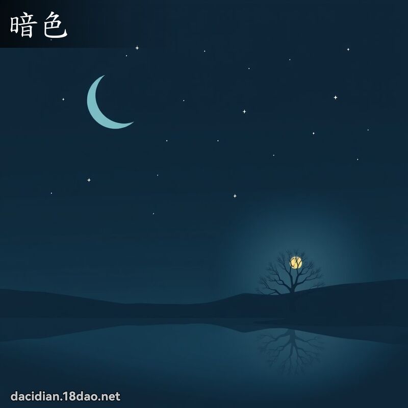 暗色 - 國語大辭典配圖