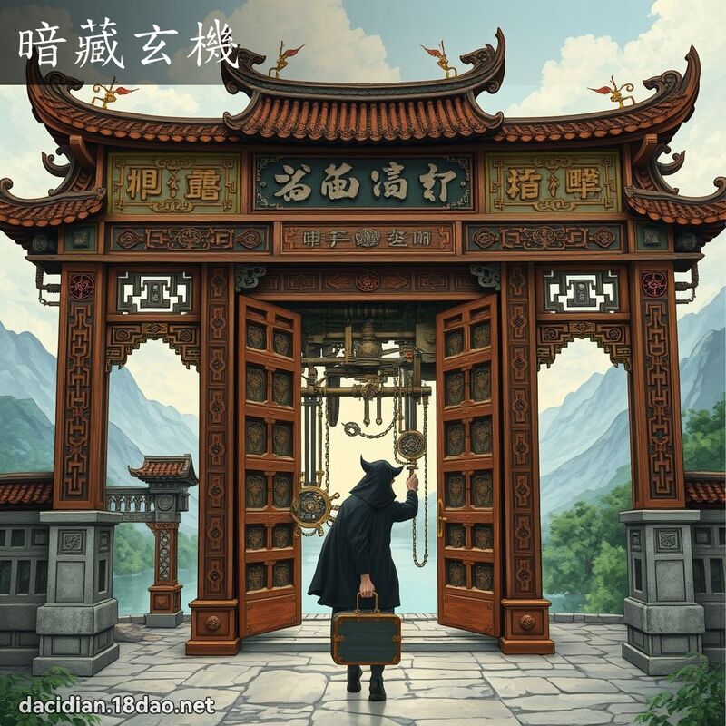 暗藏玄机 - 国语大辞典配图