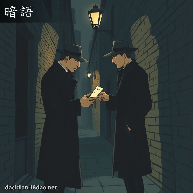 暗语 - 国语大辞典配图