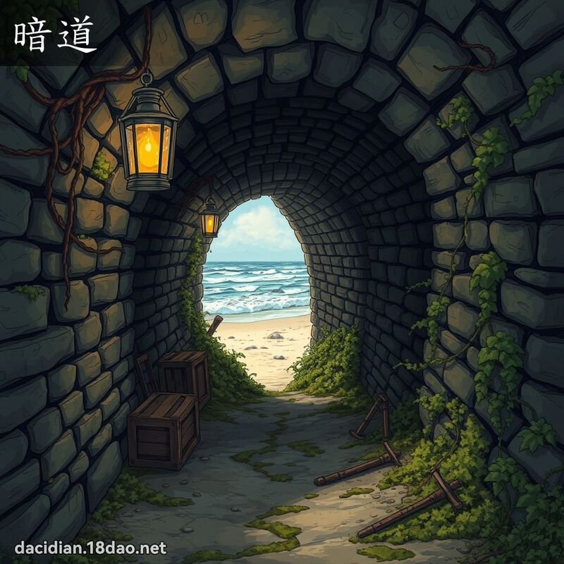 暗道 - 國語大辭典配圖