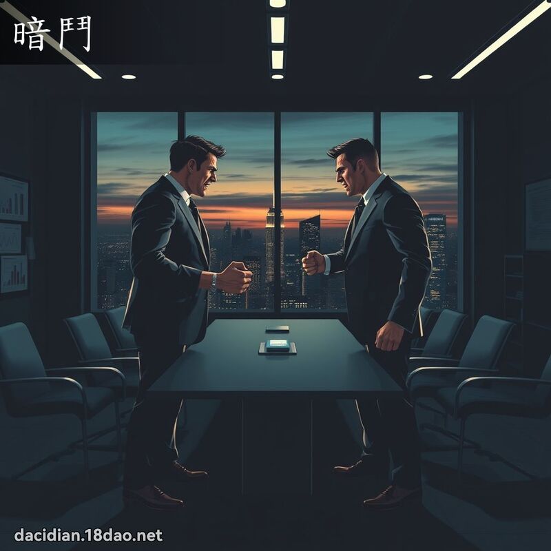 暗鬥 - 國語大辭典配圖
