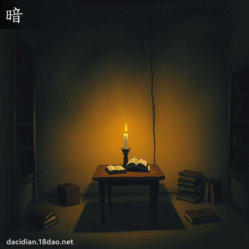 暗 - 國語大辭典配圖
