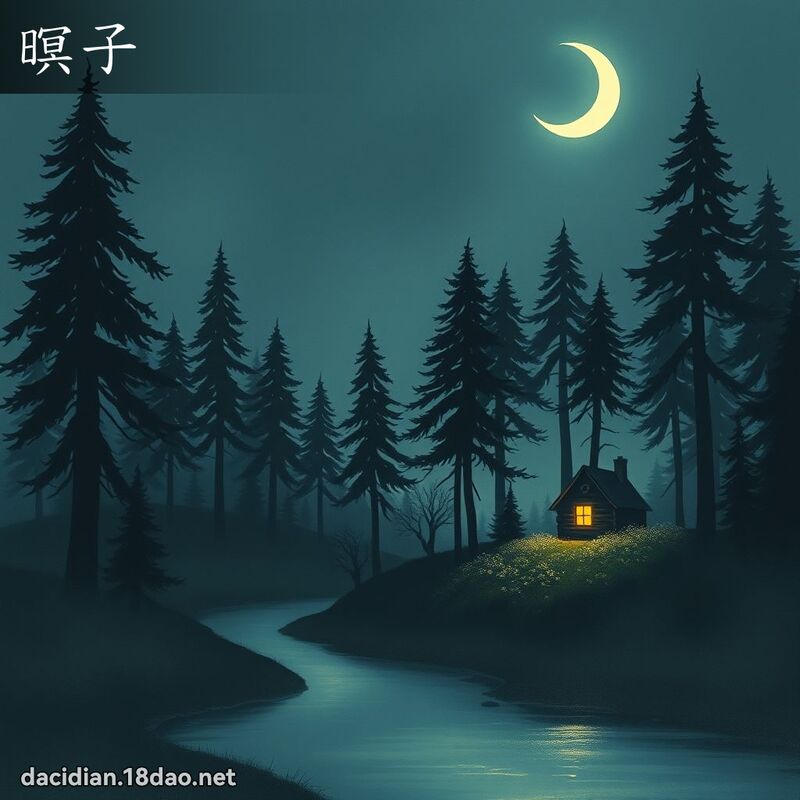 暝子 - 國語大辭典配圖