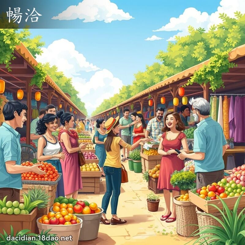 畅洽 - 国语大辞典配图