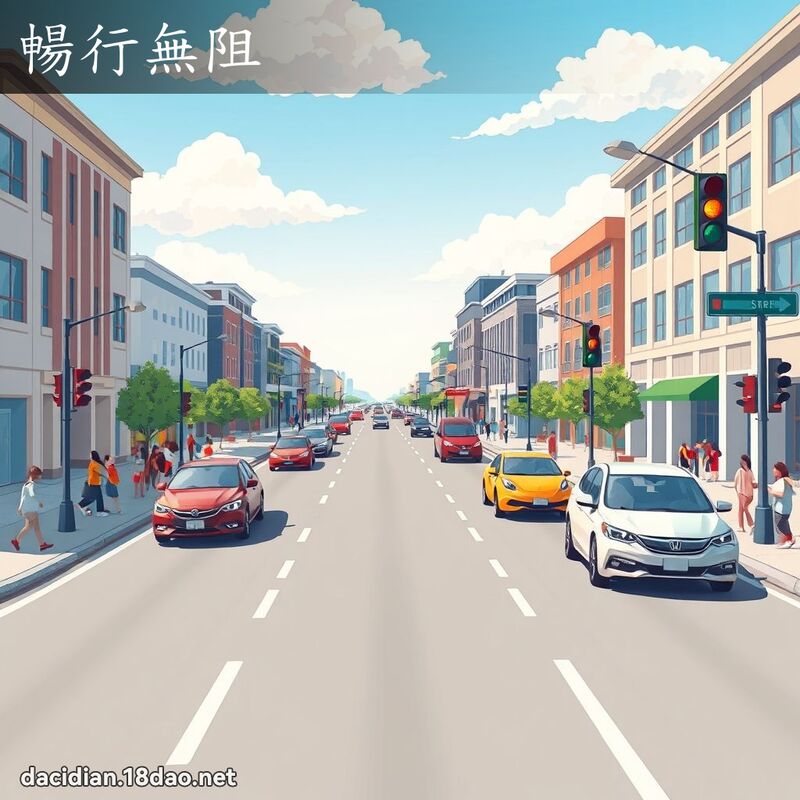 畅行无阻 - 国语大辞典配图