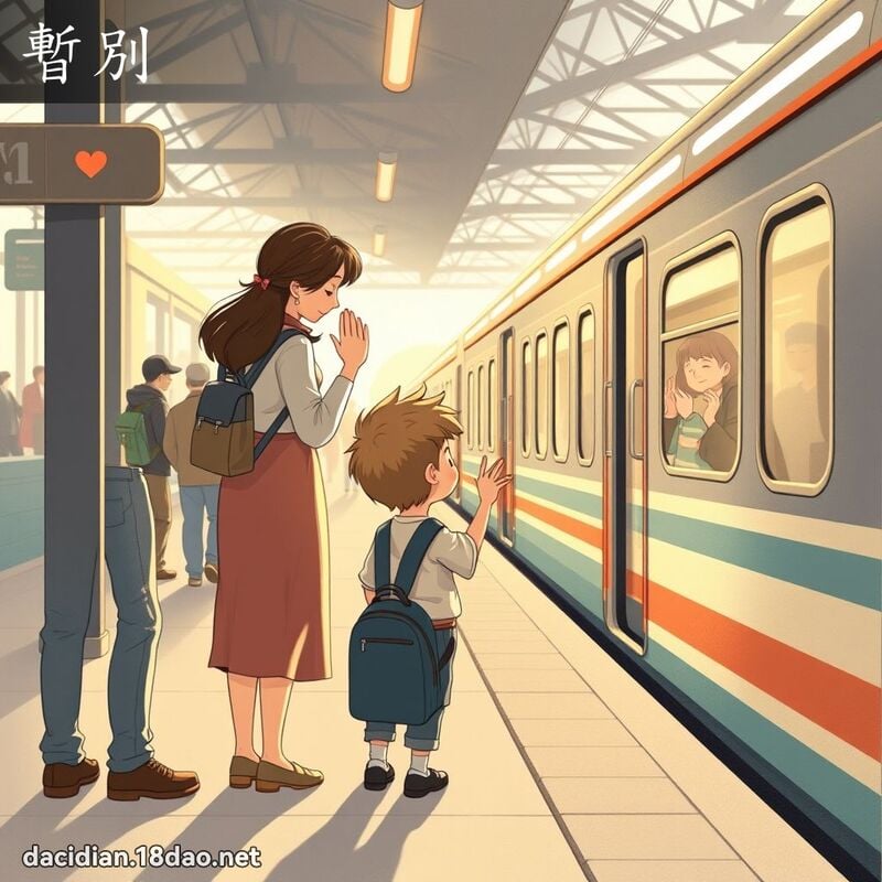 暫別 - 國語大辭典配圖