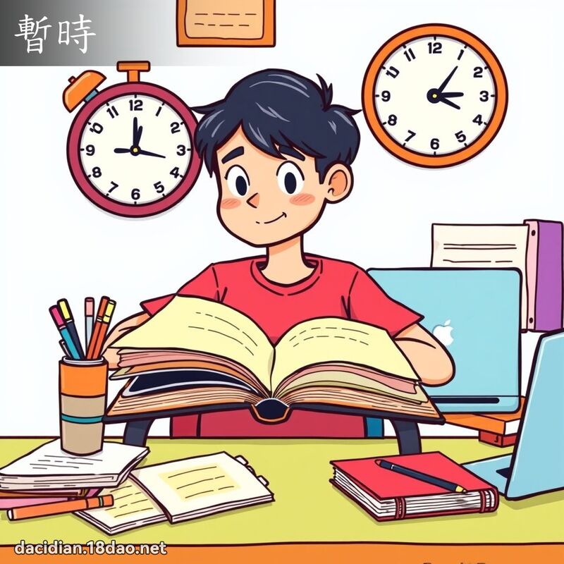 暫時 - 國語大辭典配圖