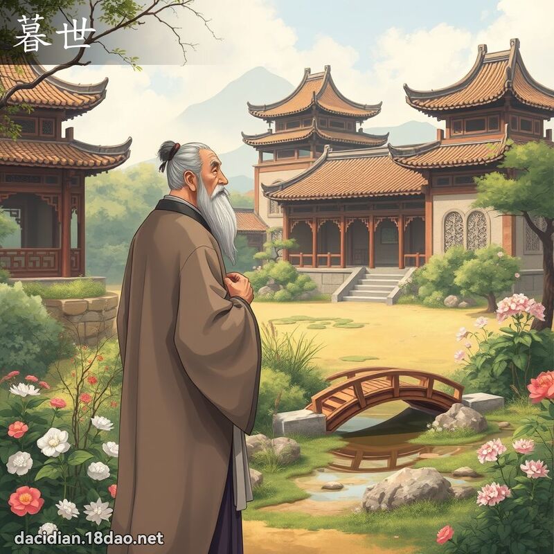 暮世 - 國語大辭典配圖