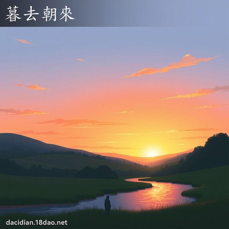 暮去朝来 - 国语大辞典配图