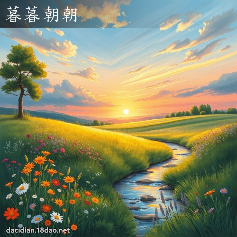 暮暮朝朝 - 國語大辭典配圖