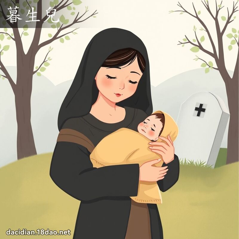 暮生儿 - 国语大辞典配图