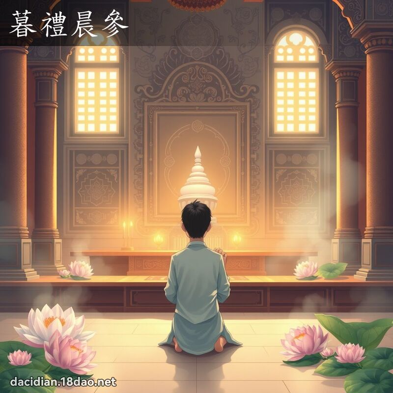 暮禮晨參 - 國語大辭典配圖