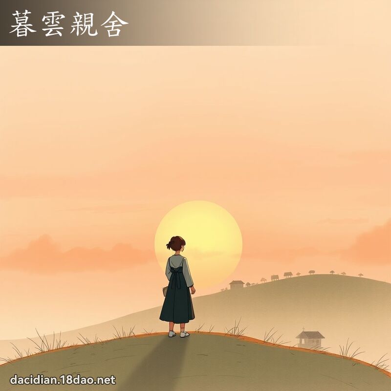 暮雲親舍 - 國語大辭典配圖