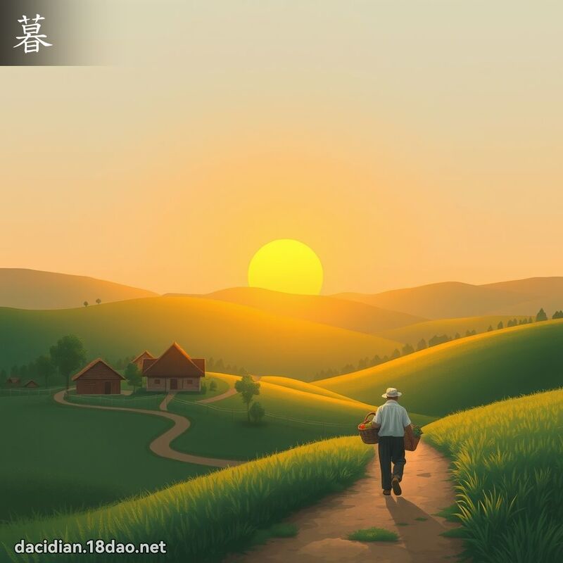 暮 - 国语大辞典配图