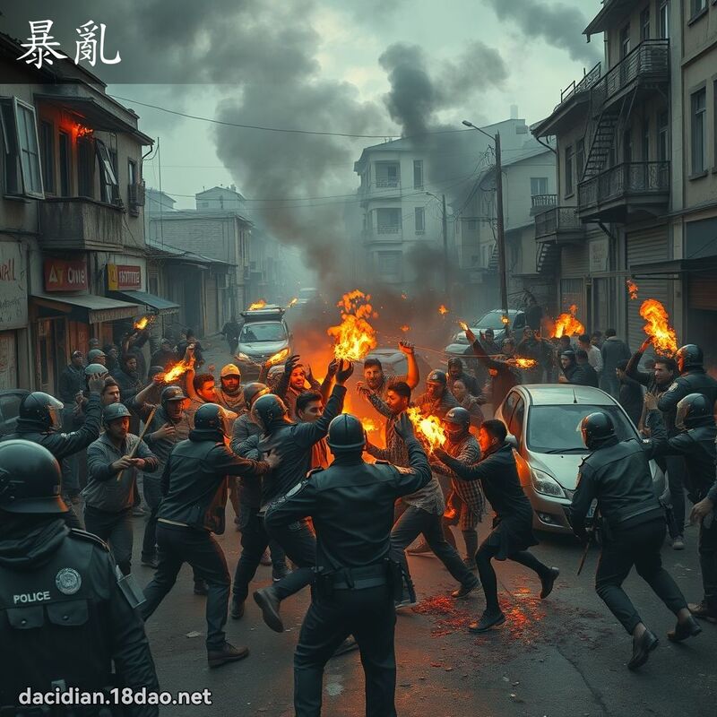 暴乱 - 国语大辞典配图