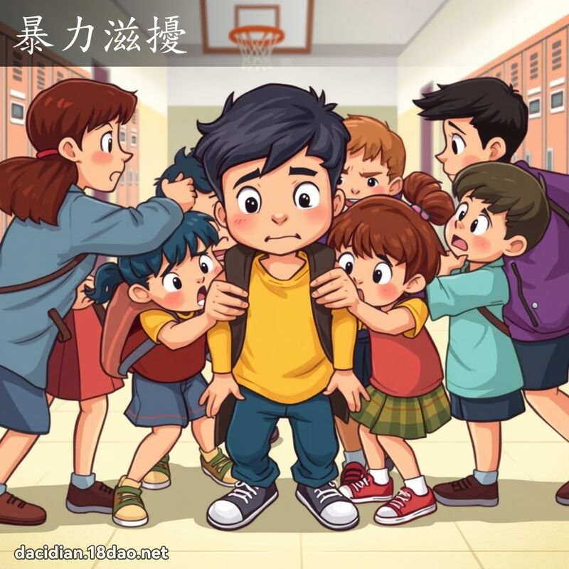暴力滋扰 - 国语大辞典配图