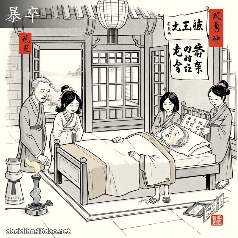 暴卒 - 国语大辞典配图