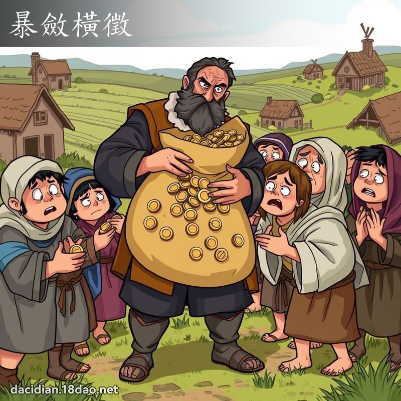 暴斂橫徵 - 國語大辭典配圖