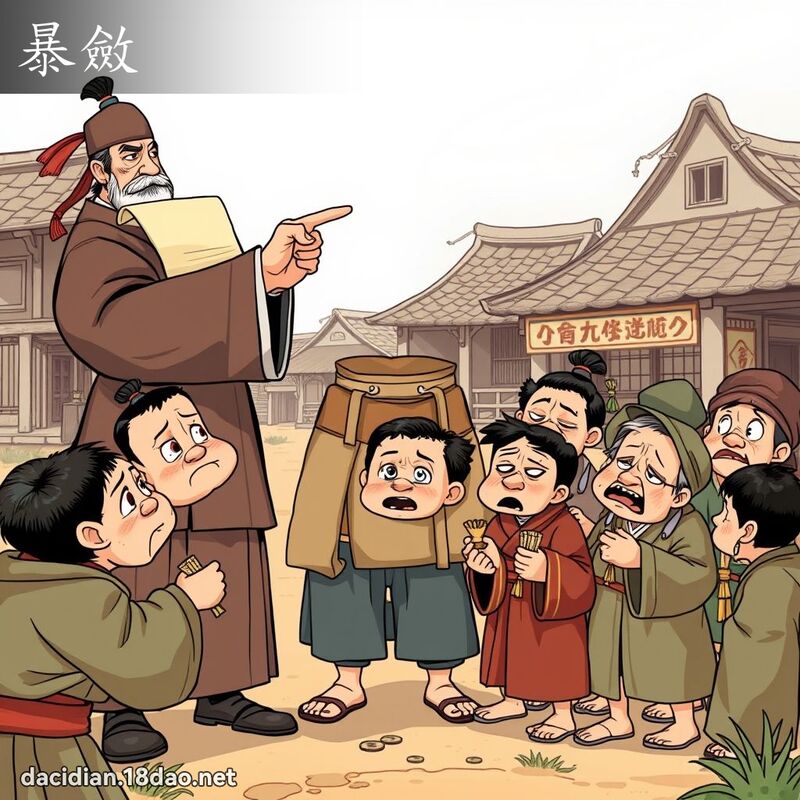 暴敛 - 国语大辞典配图