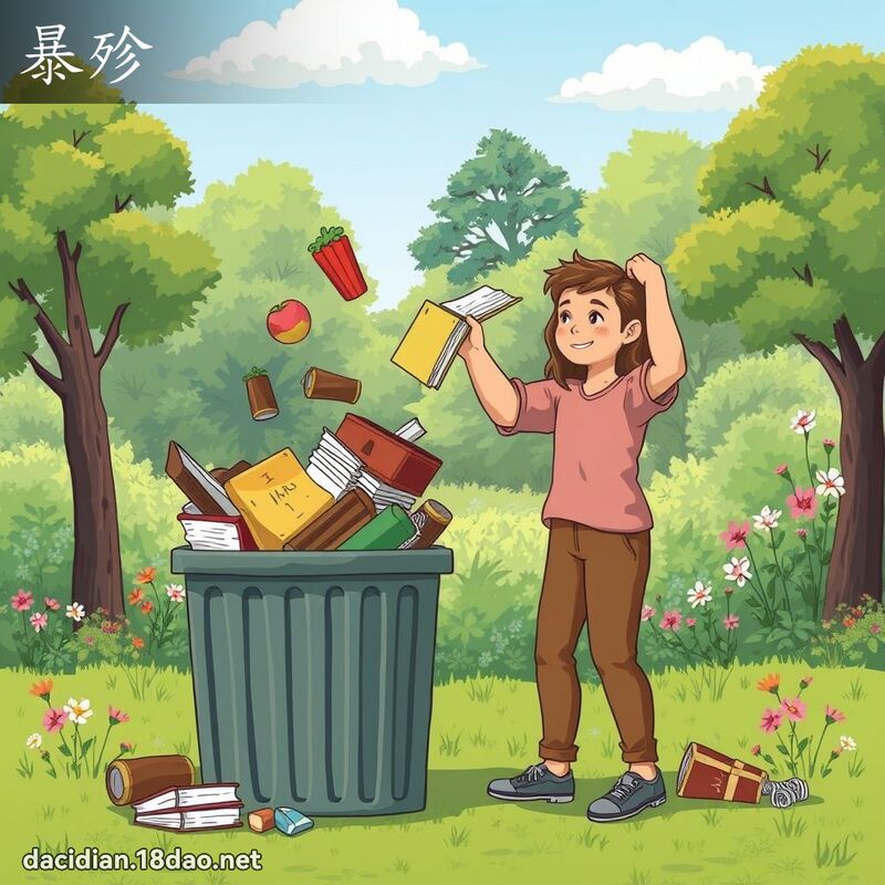 暴殄 - 国语大辞典配图