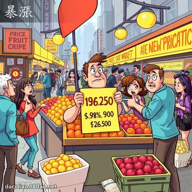 暴漲 - 國語大辭典配圖