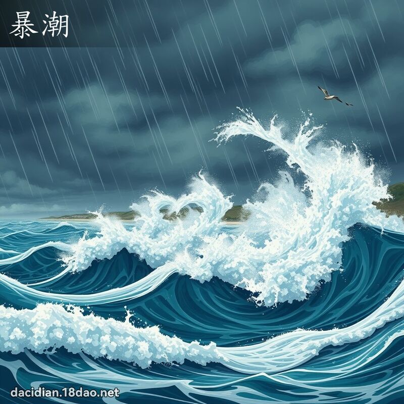暴潮 - 國語大辭典配圖
