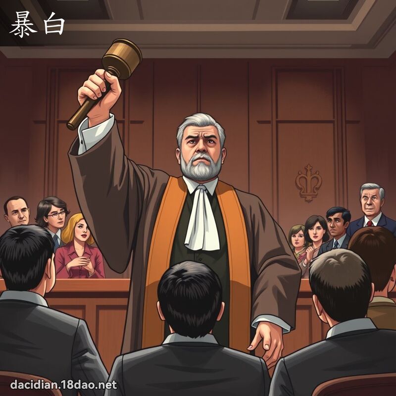 暴白 - 国语大辞典配图