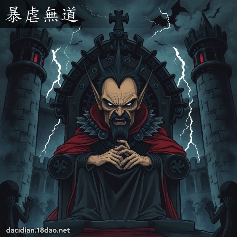 暴虐無道 - 國語大辭典配圖