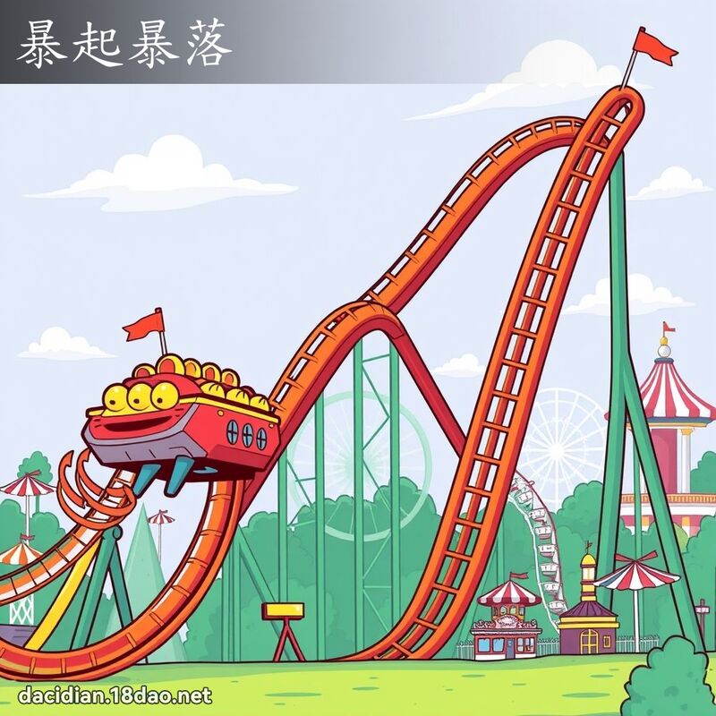 暴起暴落 - 国语大辞典配图