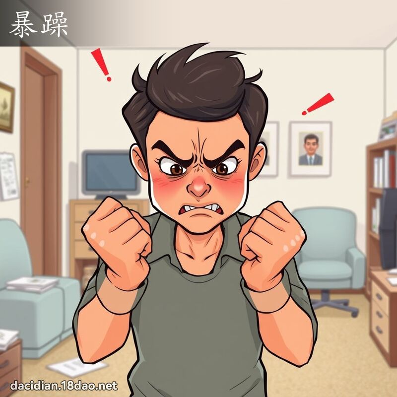 暴躁 - 國語大辭典配圖