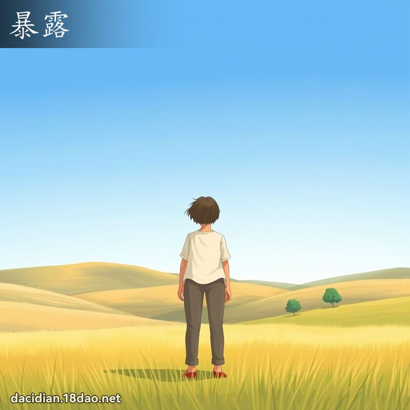 暴露 - 國語大辭典配圖