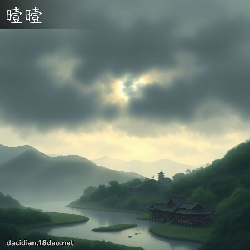 曀曀 - 國語大辭典配圖
