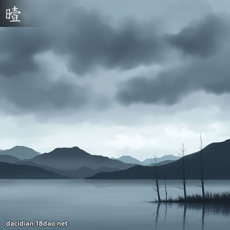 曀 - 國語大辭典配圖