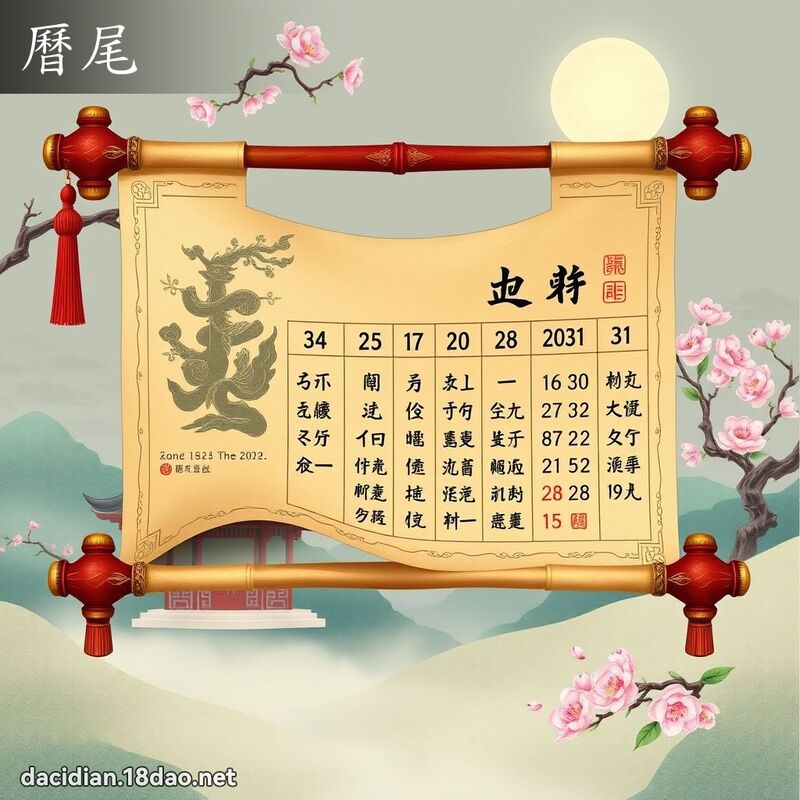历尾 - 国语大辞典配图