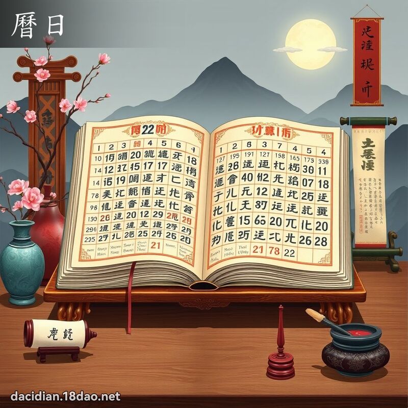 曆日 - 國語大辭典配圖