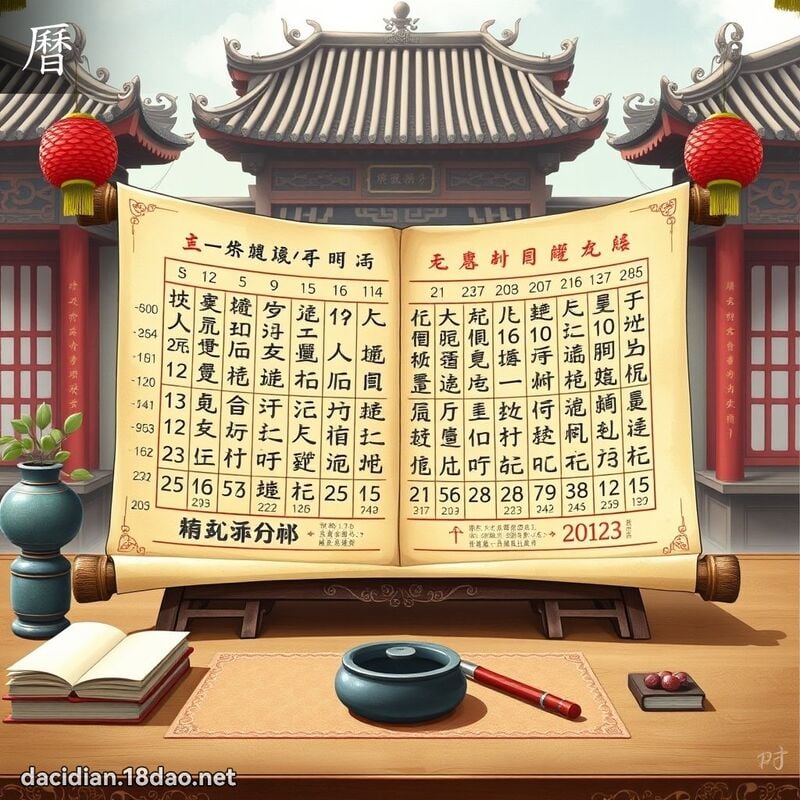 曆 - 國語大辭典配圖