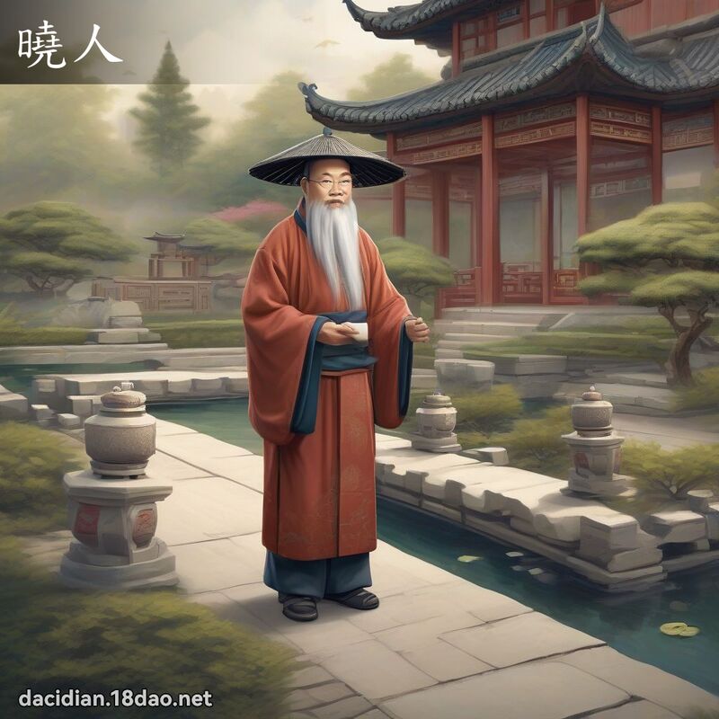 晓人 - 国语大辞典配图