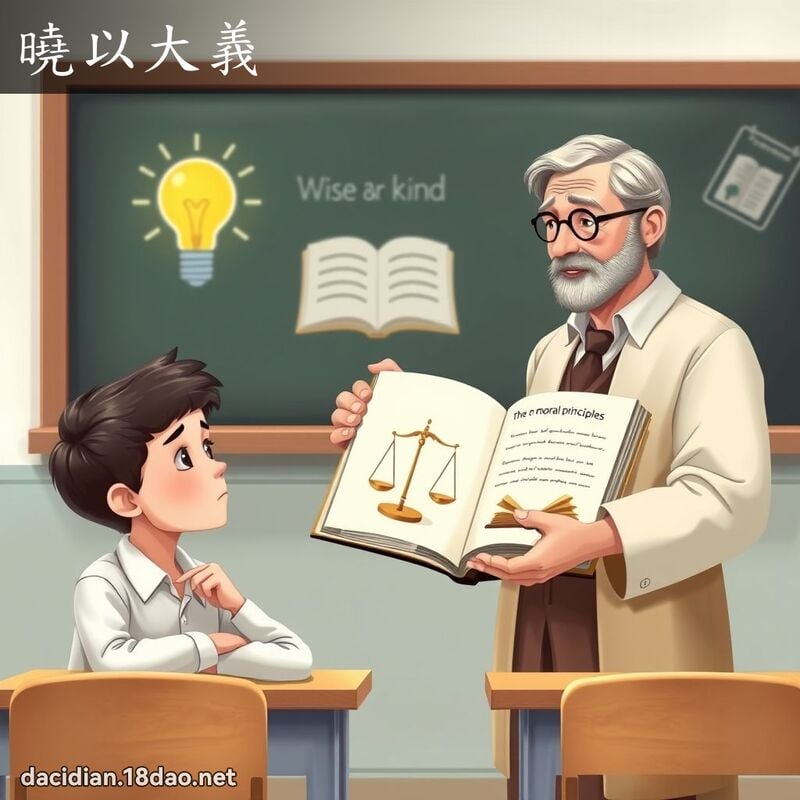 曉以大義 - 國語大辭典配圖