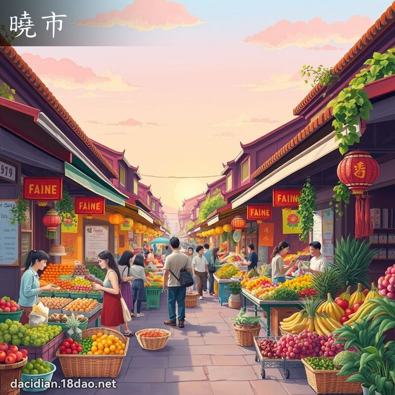 曉市 - 國語大辭典配圖
