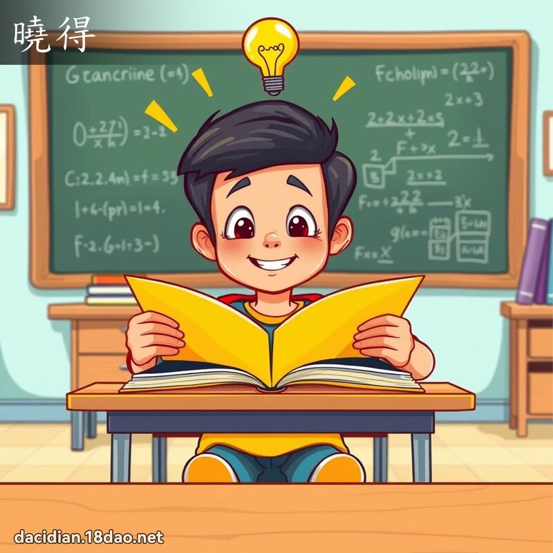 曉得 - 國語大辭典配圖