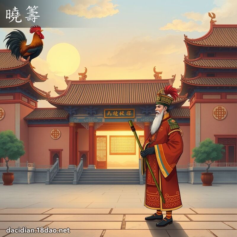 晓筹 - 国语大辞典配图