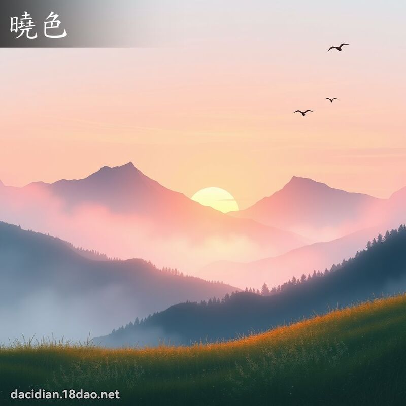 曉色 - 國語大辭典配圖