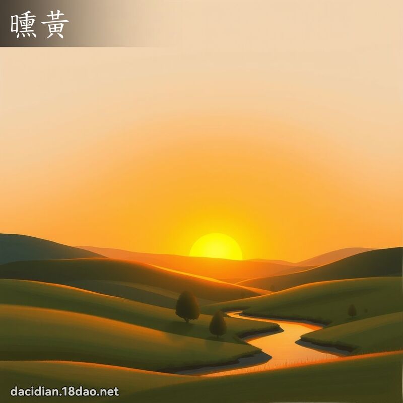 曛黃 - 國語大辭典配圖