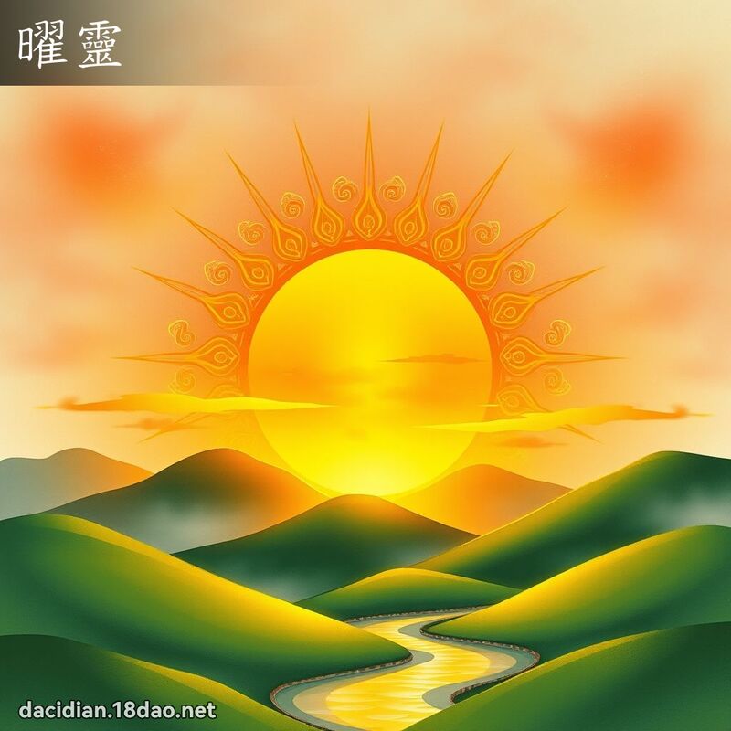 曜靈 - 國語大辭典配圖