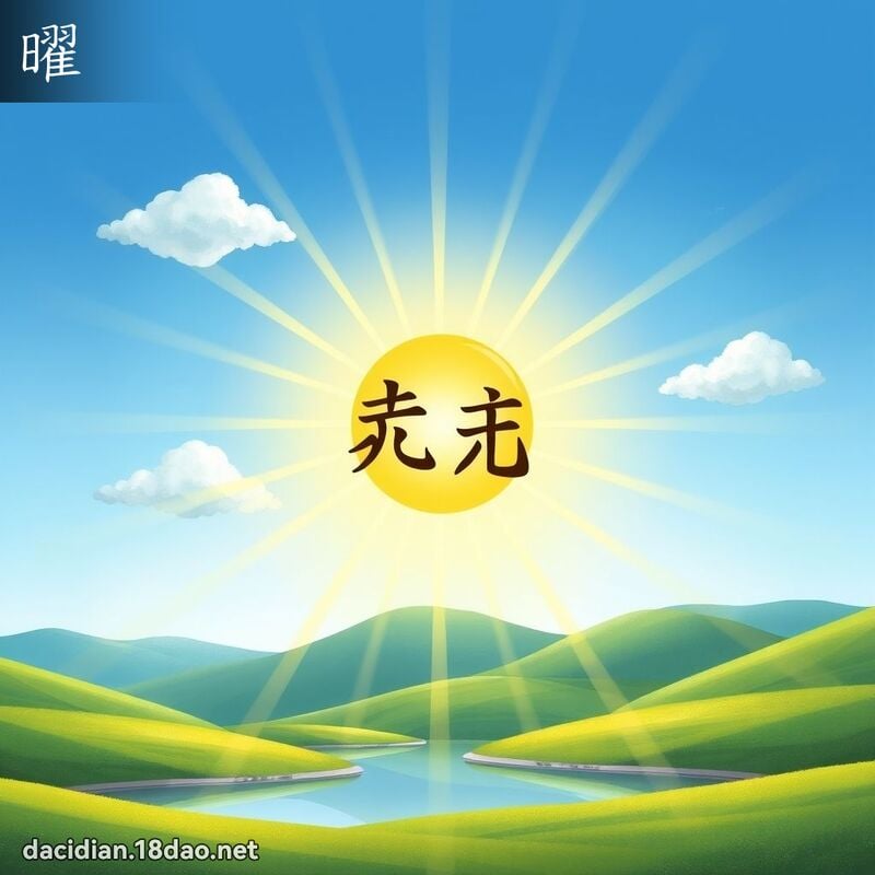 漢字: 曜 (多音字)