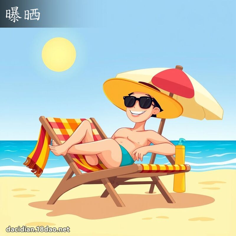 曝晒 - 國語大辭典配圖